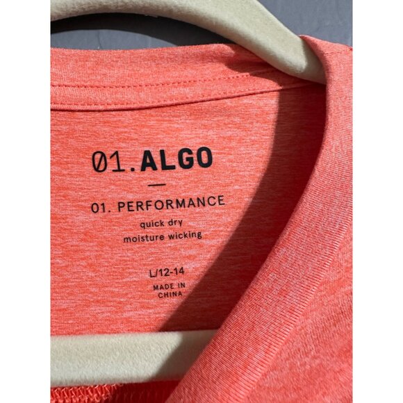 01. Algo Boys Quick Dry Performance Long Sleeve Size L 12/14 NWOT - Picture 3 of 5